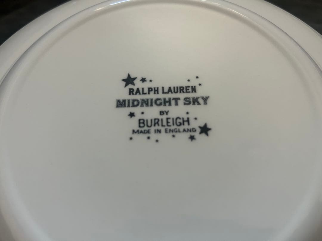 食器 RalphLauren Burleigh Black Midnight Sky