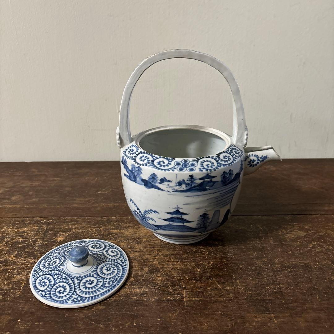 古伊万里染付銚子　酒器　伊万里　有田　波佐見　砥部焼　瀬戸　古民芸　白磁　李朝