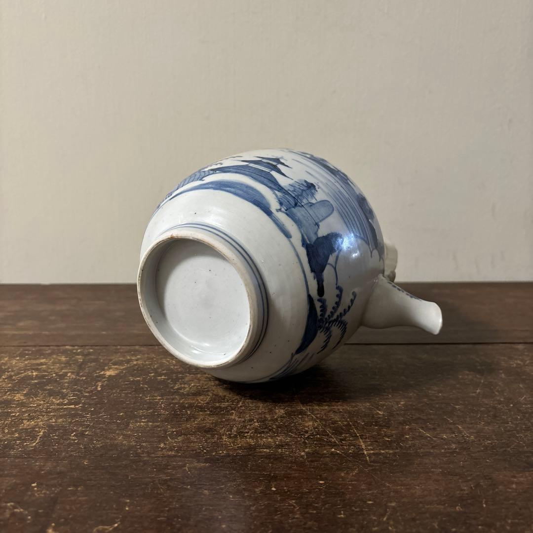 古伊万里染付銚子　酒器　伊万里　有田　波佐見　砥部焼　瀬戸　古民芸　白磁　李朝