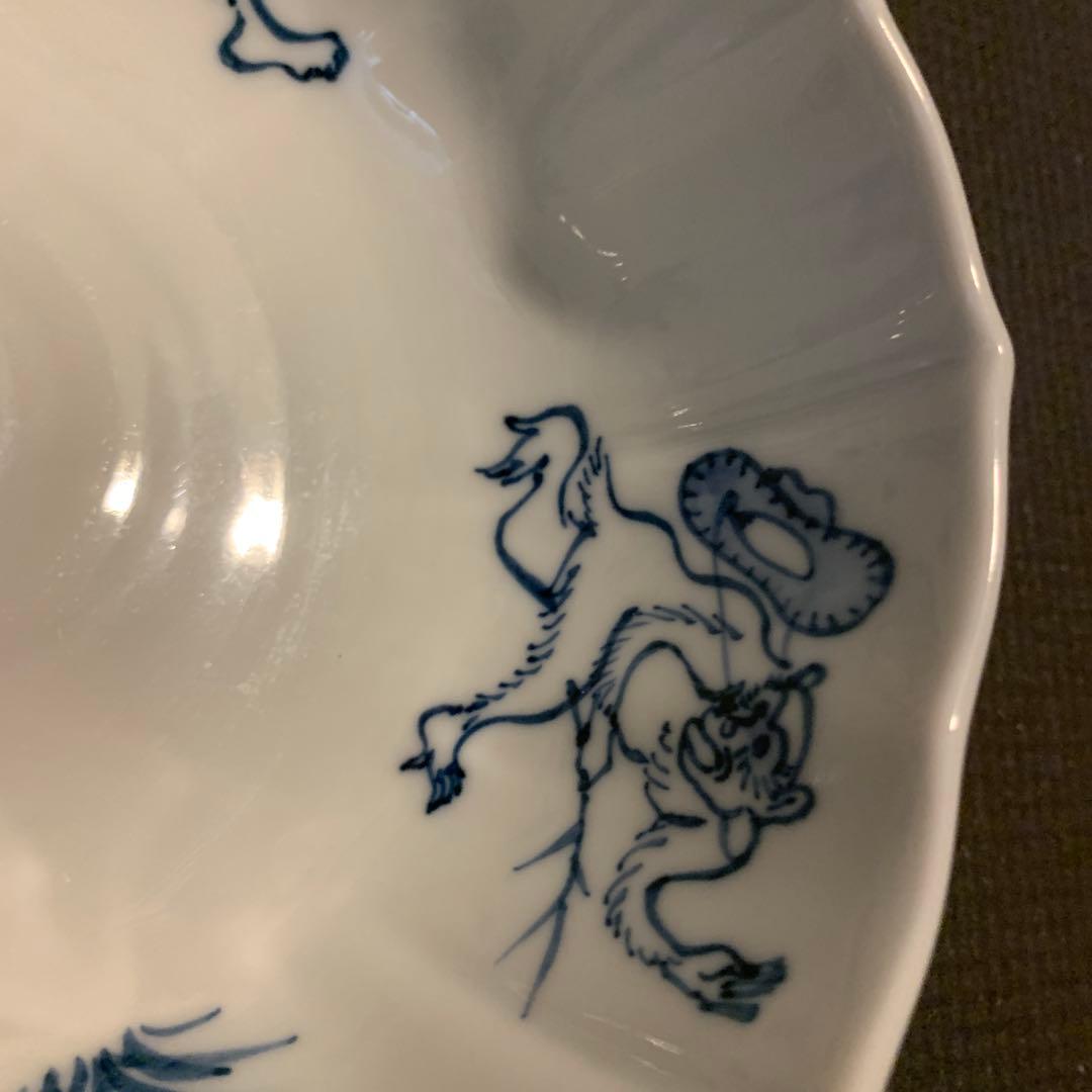 鳥獣戯画モチーフ 6寸八角小鉢