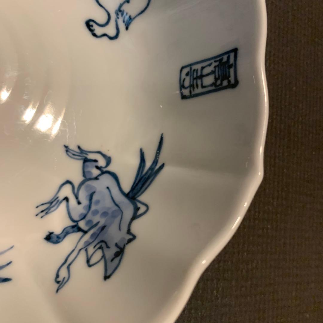 鳥獣戯画モチーフ 6寸八角小鉢