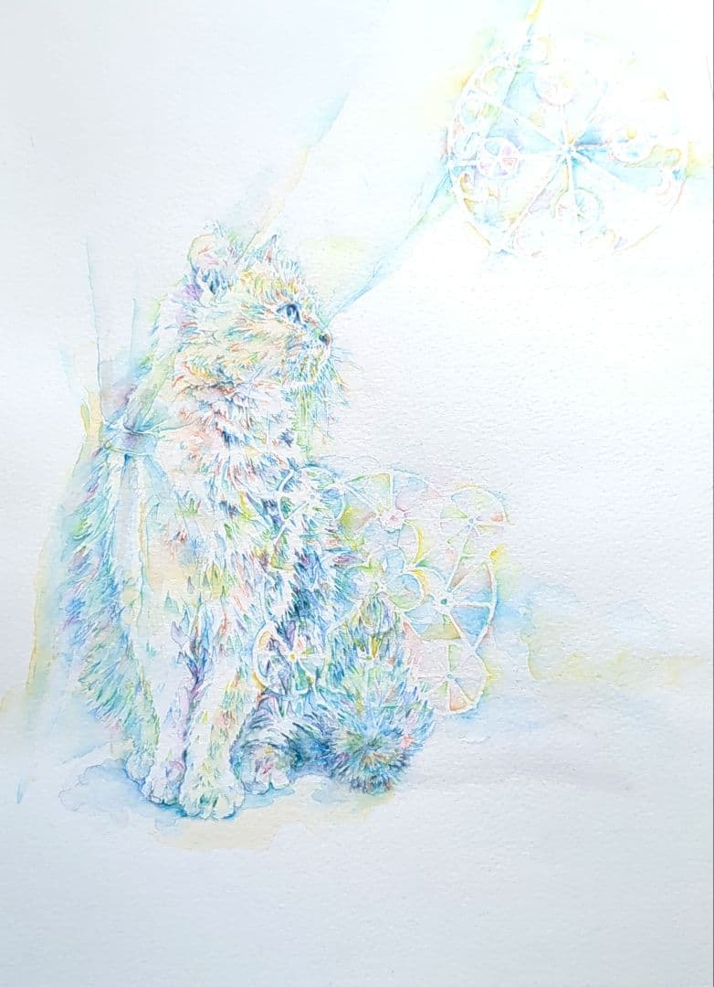 【一点物】みつめるねこ