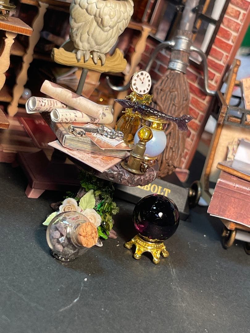 サイドテーブル魔法学を学ぶ魔法学セットブラックマンキー