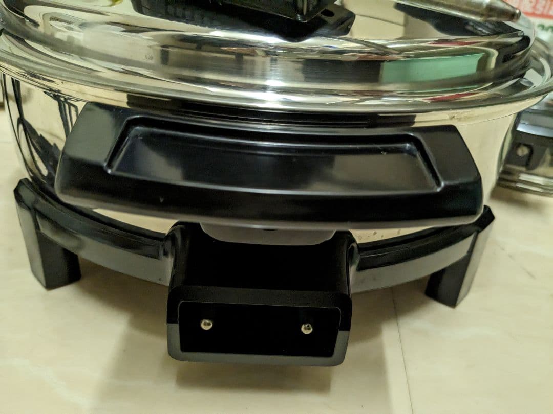 Permanent　パーマネント　電気卓上鍋　無水鍋　ステインレス　スキリット