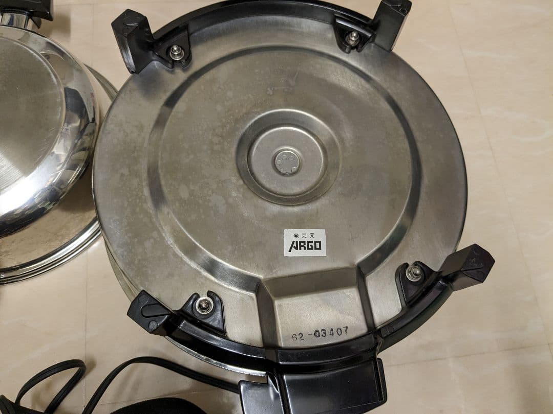 Permanent　パーマネント　電気卓上鍋　無水鍋　ステインレス　スキリット