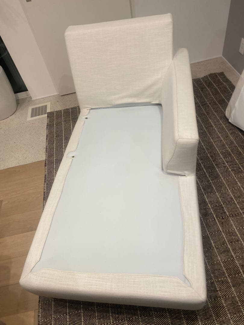 【美品】ACTUS LAULU カウチソファ ベージュ／3人掛け ソファ 美品