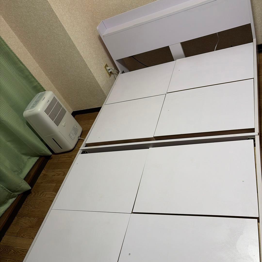 ダブルマットレスこみセミダブルフレーム