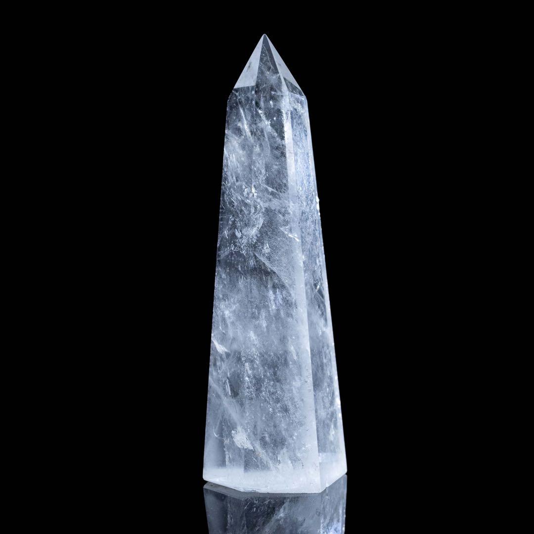 【高透明度(クラック有)】ブラジル産 クリスタル ポイント カット 水晶ポイント