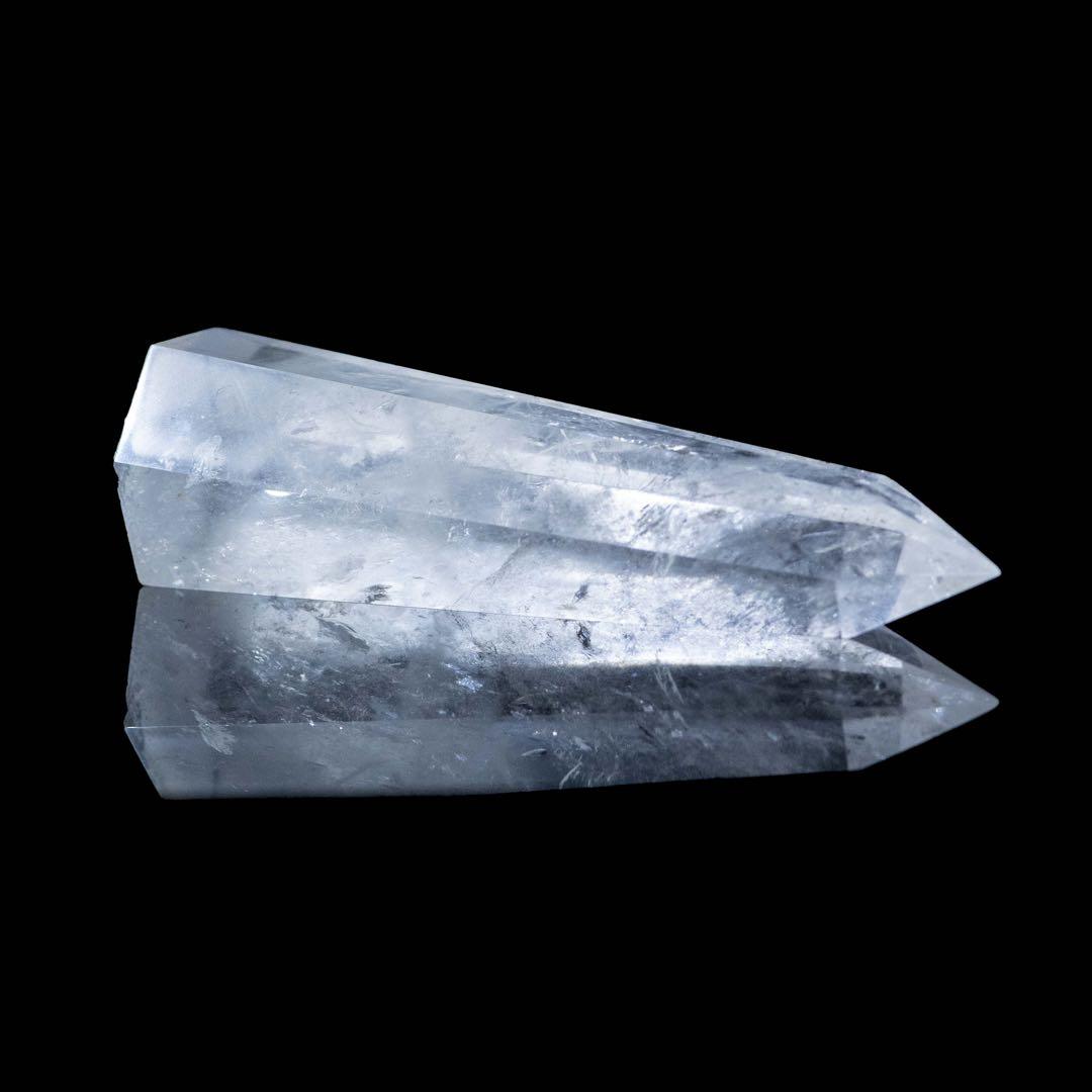 【高透明度(クラック有)】ブラジル産 クリスタル ポイント カット 水晶ポイント