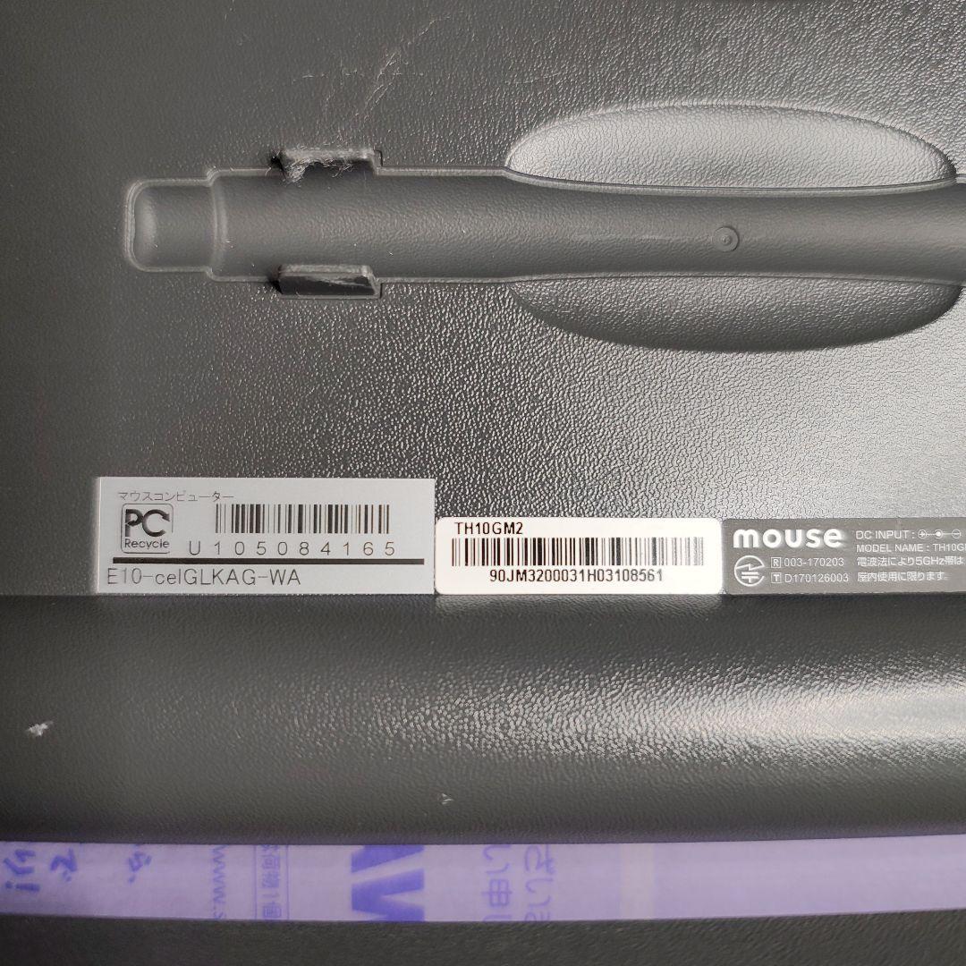 Windowsノート本体 mouse E10 Celeron TH10GM2 N4100 4GB 64GB