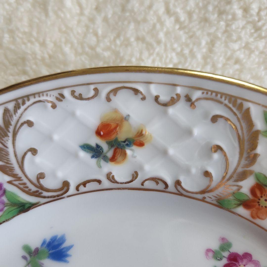 シューマンババリア　ドレスデンフラワー　アンティーク　エンボス加工