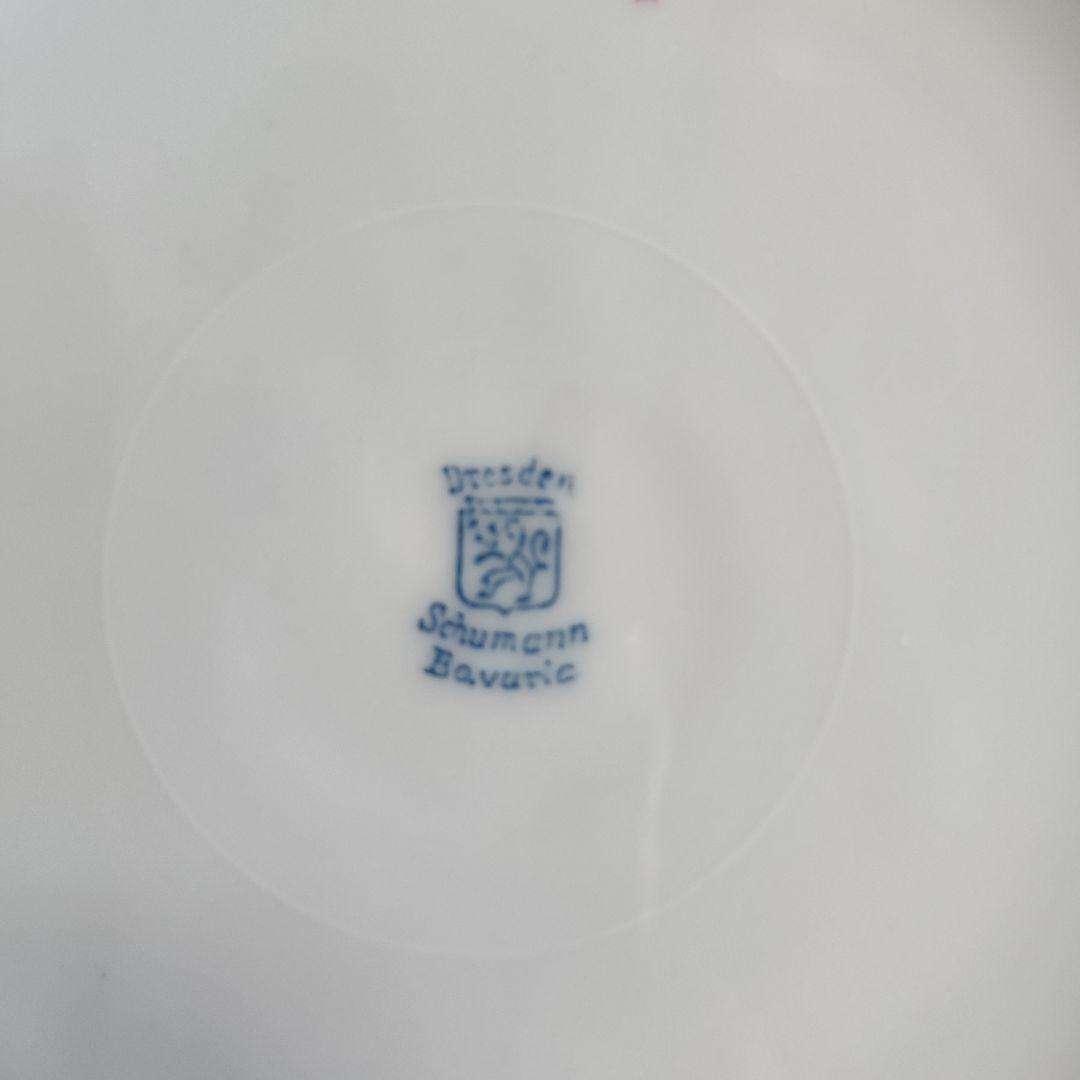 シューマンババリア　ドレスデンフラワー　アンティーク　エンボス加工