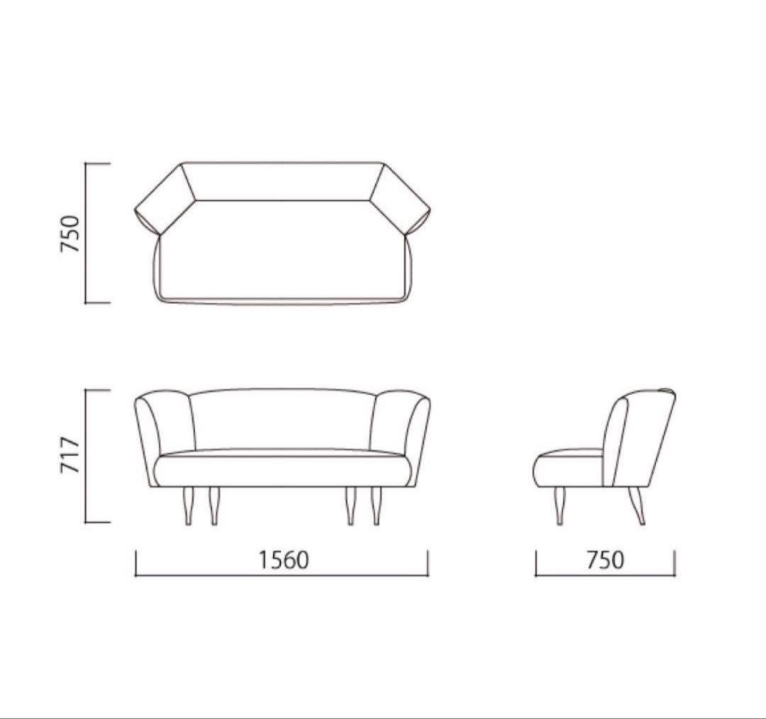 直接取引☆ IDEE KAI SOFA イデー カイソファ 2人掛けソファ