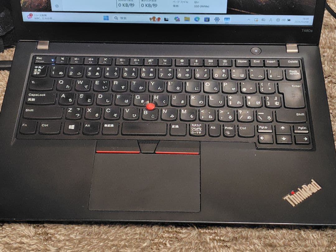 動作◎ ThinkPad T480 Intel Core i7-8650U