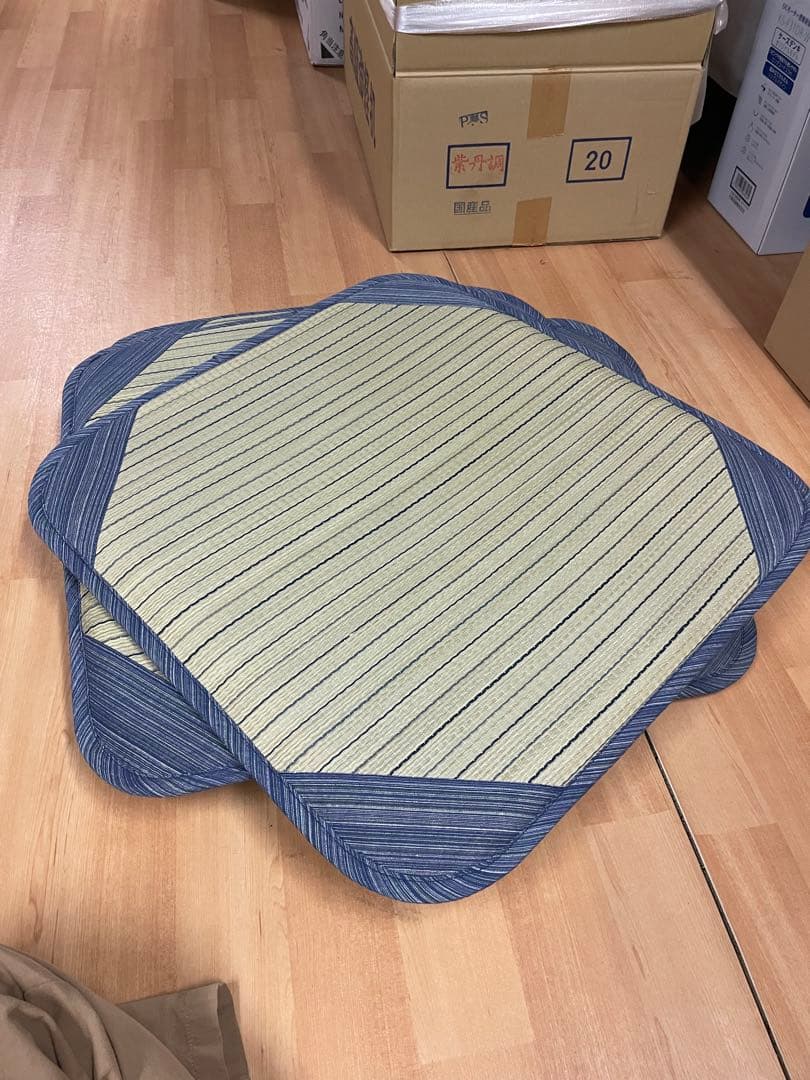 美品　夏座布団　レトロ　い草　20枚　袋付き　法事