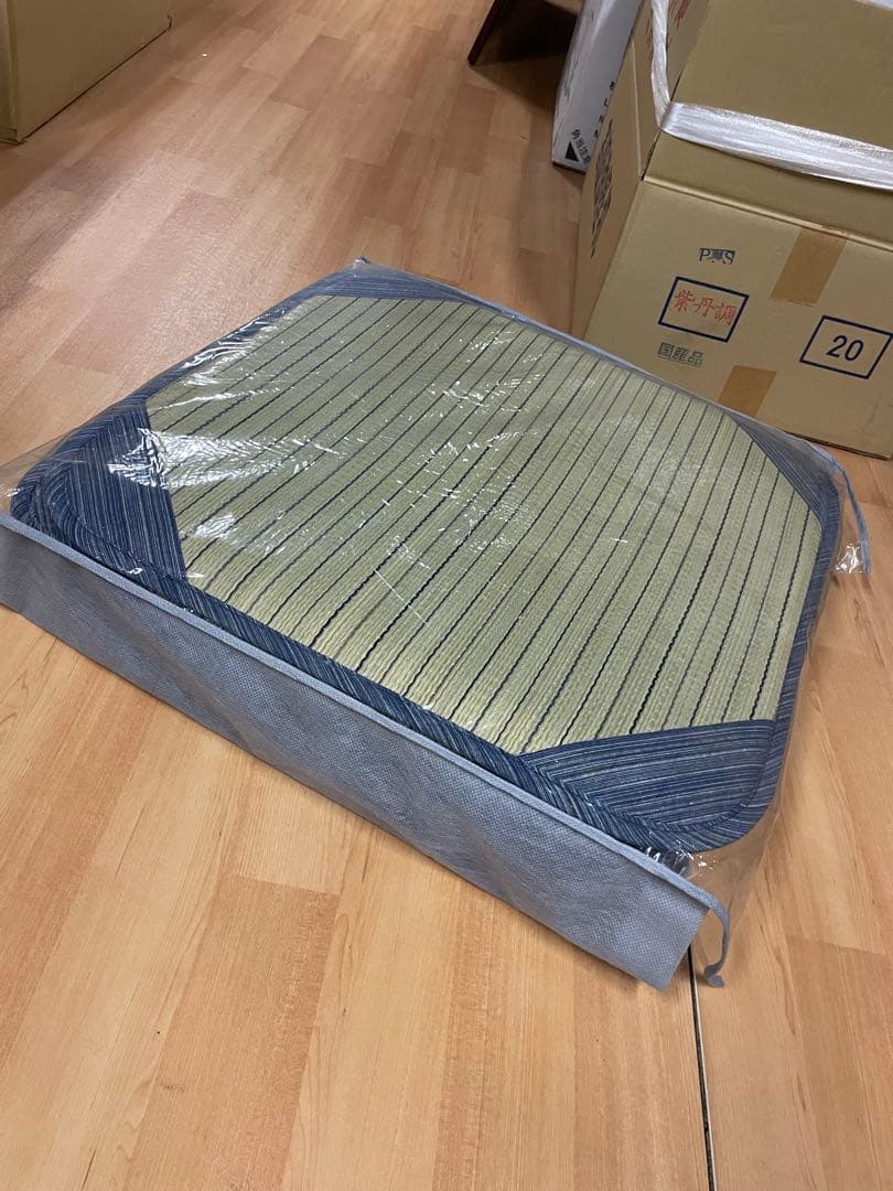 美品　夏座布団　レトロ　い草　20枚　袋付き　法事