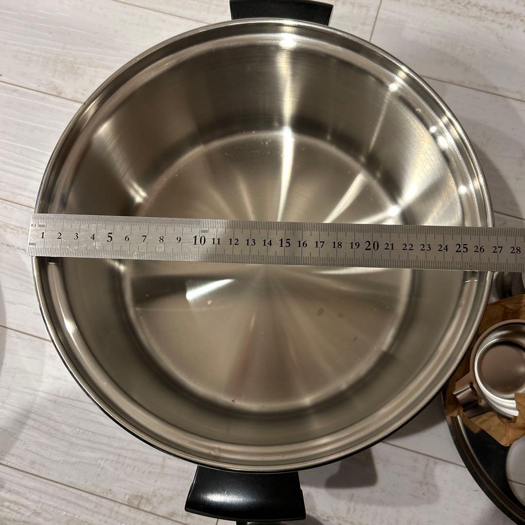 ステンレススチール 両手鍋