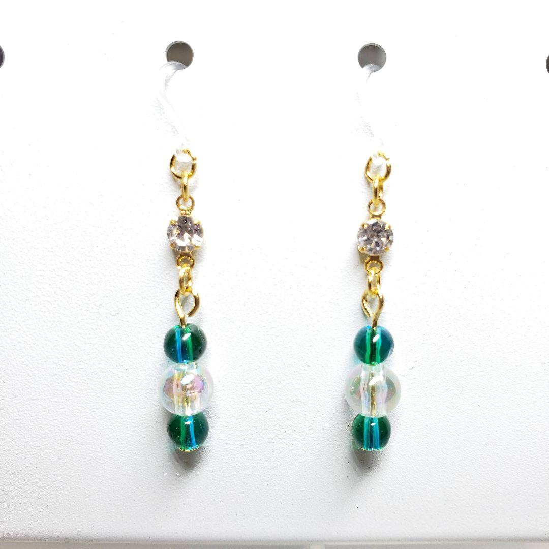 No.558-A　ビーズ・クリスタル☆ピアス・イヤリング