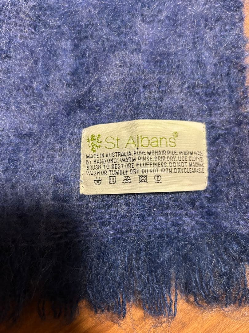 ［vintage］mohair muffler 70s80s Australia