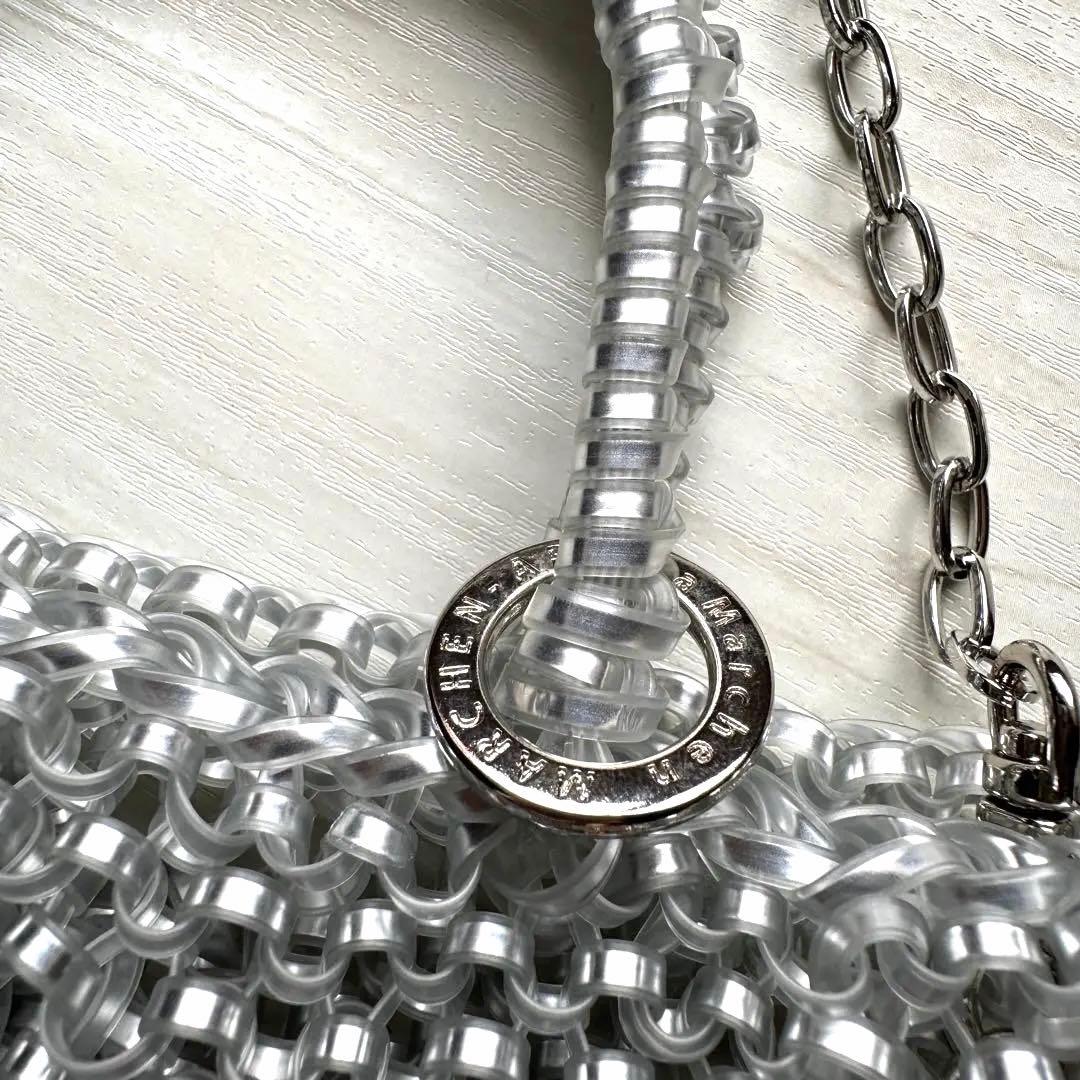 専用商品☆キラキラショルダーバッグ☆フロストシルバー☆取り外し可能なチェーン付き