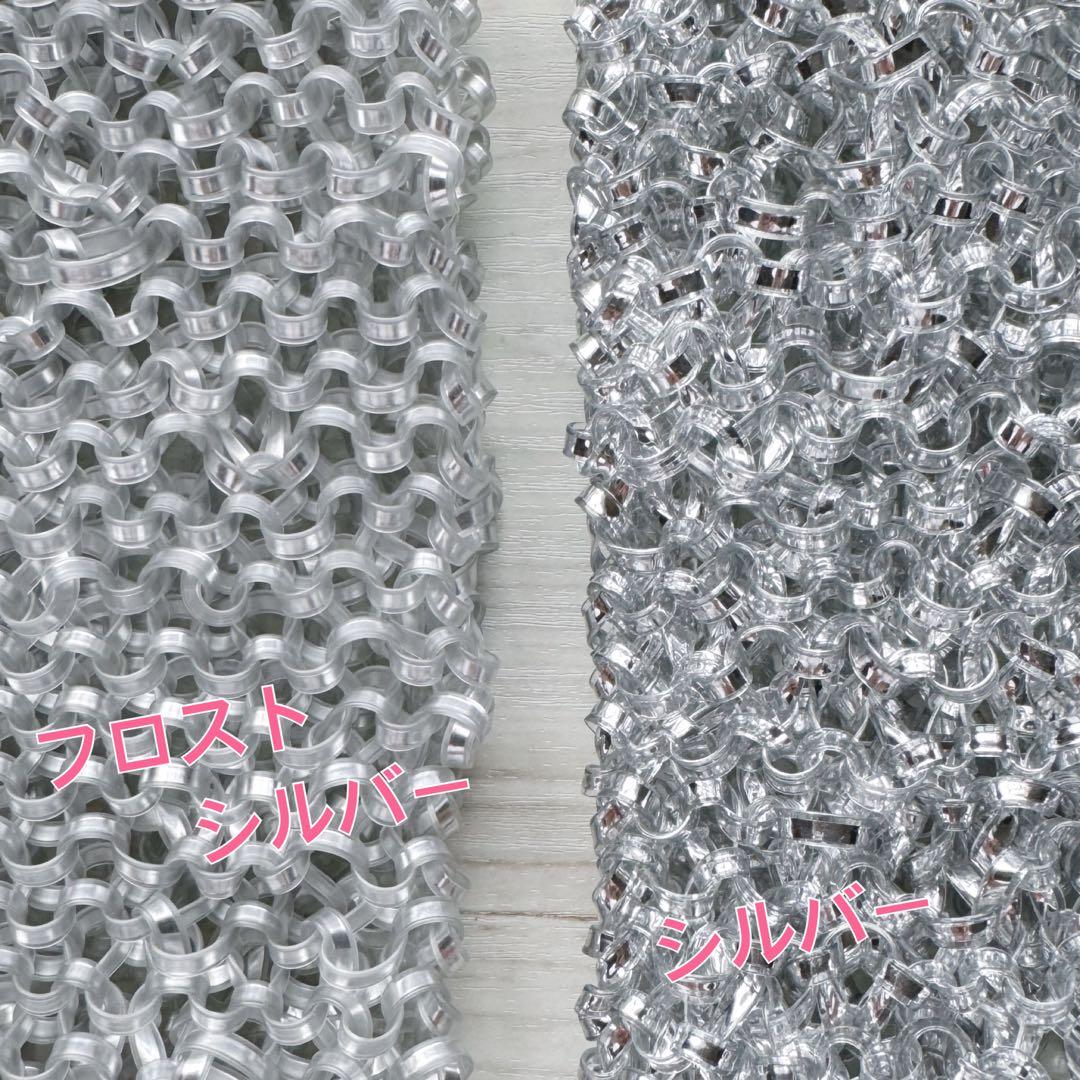 専用商品☆キラキラショルダーバッグ☆フロストシルバー☆取り外し可能なチェーン付き