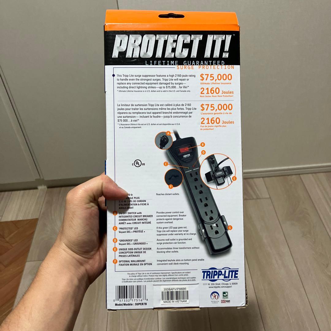 その他 Tripp Lite 7 Outlet Power Strip 7ft