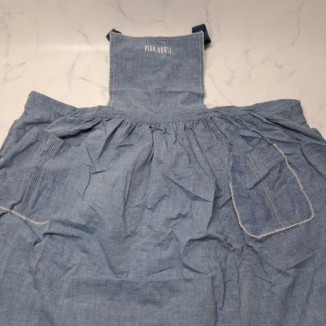 20260113　ピンクハウス　エプロン　ブルー　未使用　※値下げ不可.