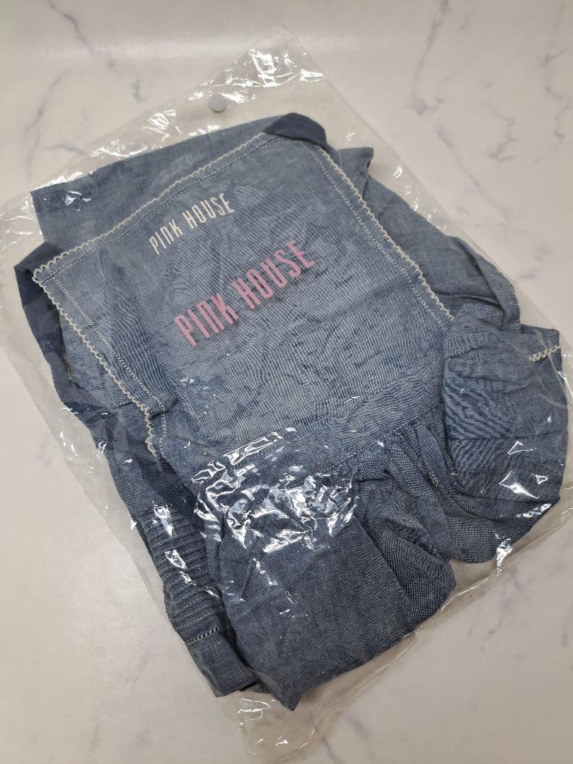 20260113　ピンクハウス　エプロン　ブルー　未使用　※値下げ不可.