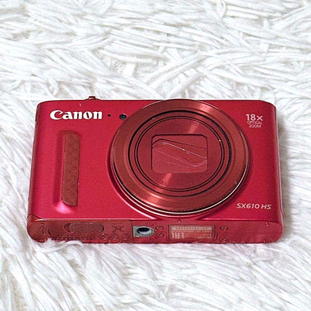 【極美品】Canon POWER SHOT SX610 HS レッド デジカメ
