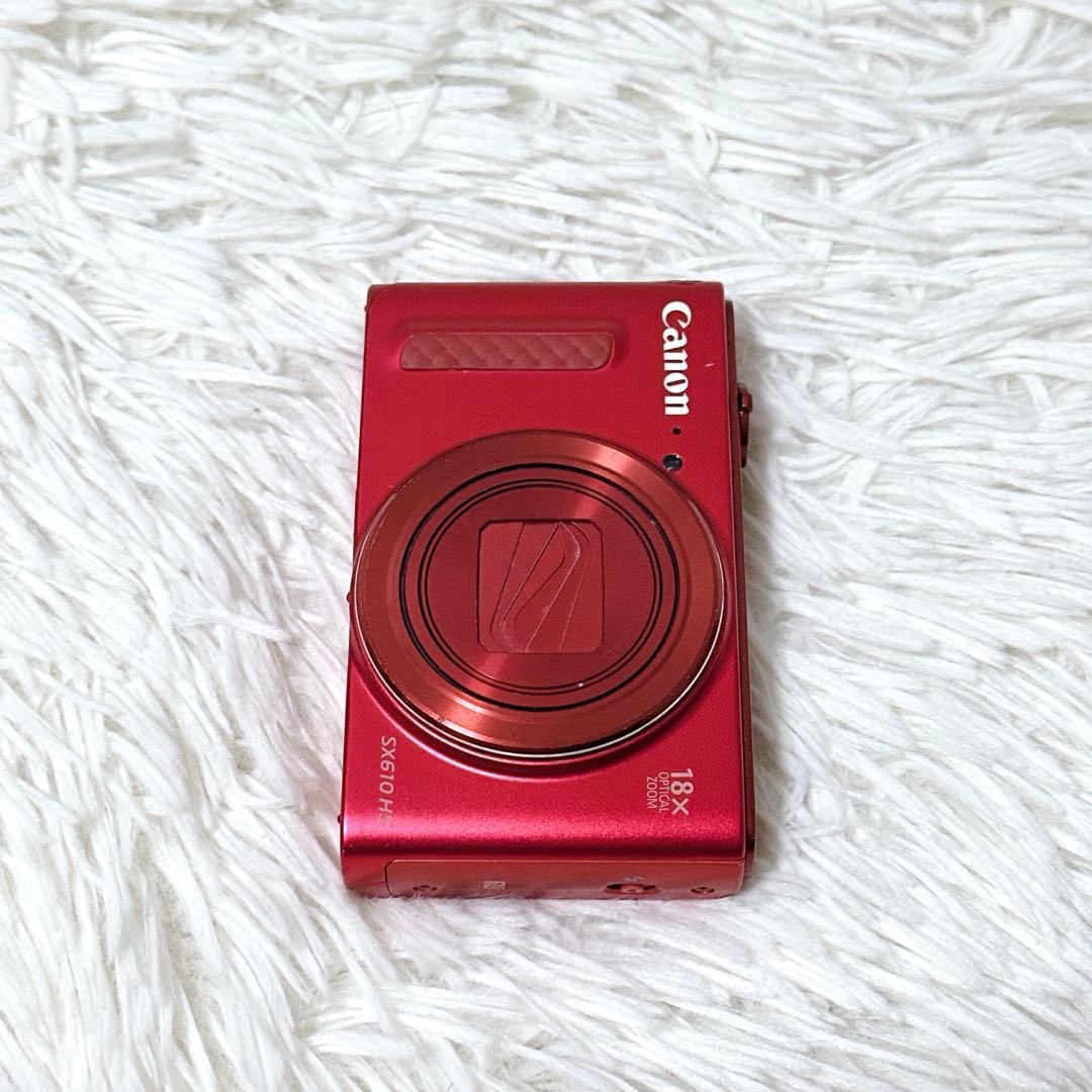 【極美品】Canon POWER SHOT SX610 HS レッド デジカメ