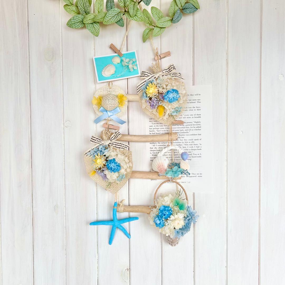 314ドライフラワー ガーランドꕤ︎︎潮風のガーランドꕤ︎︎流木ꕤ︎︎母の日ꕤ︎︎2Wayꕤ︎︎