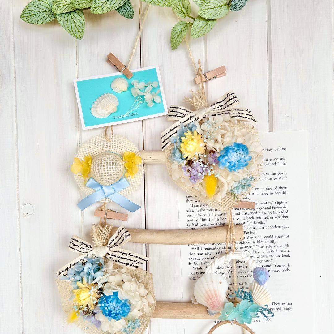 314ドライフラワー ガーランドꕤ︎︎潮風のガーランドꕤ︎︎流木ꕤ︎︎母の日ꕤ︎︎2Wayꕤ︎︎