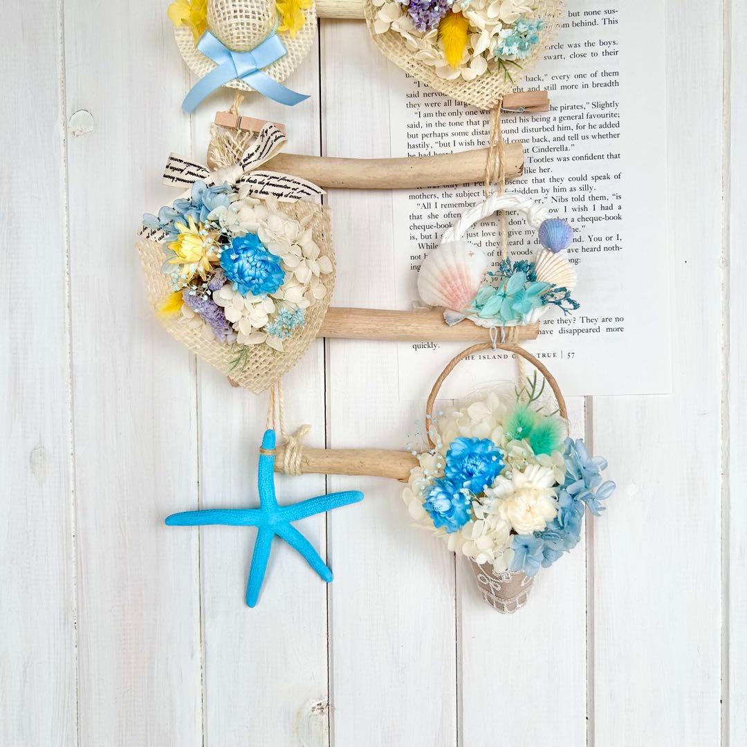 314ドライフラワー ガーランドꕤ︎︎潮風のガーランドꕤ︎︎流木ꕤ︎︎母の日ꕤ︎︎2Wayꕤ︎︎