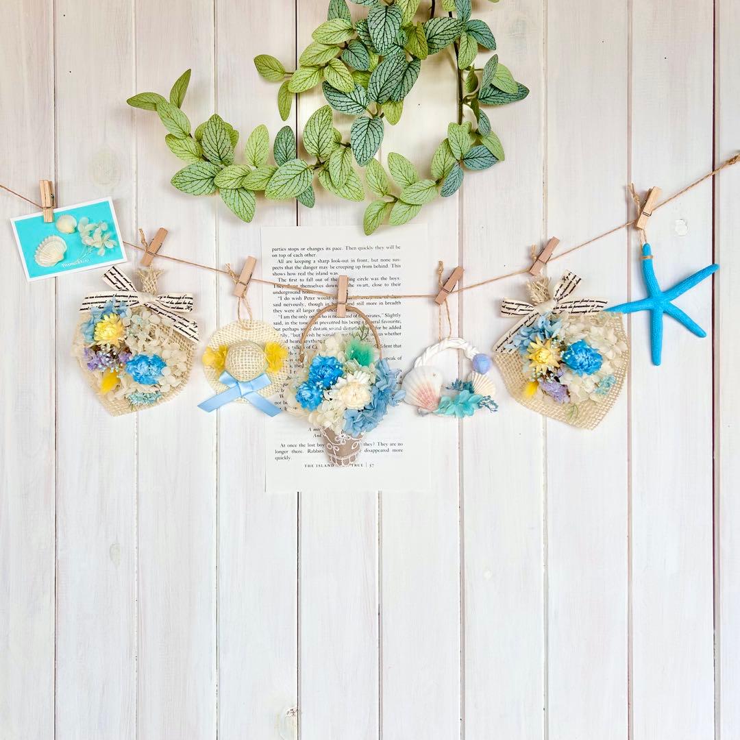 314ドライフラワー ガーランドꕤ︎︎潮風のガーランドꕤ︎︎流木ꕤ︎︎母の日ꕤ︎︎2Wayꕤ︎︎