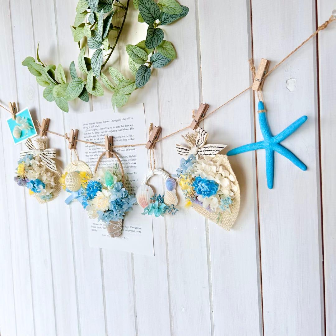 314ドライフラワー ガーランドꕤ︎︎潮風のガーランドꕤ︎︎流木ꕤ︎︎母の日ꕤ︎︎2Wayꕤ︎︎