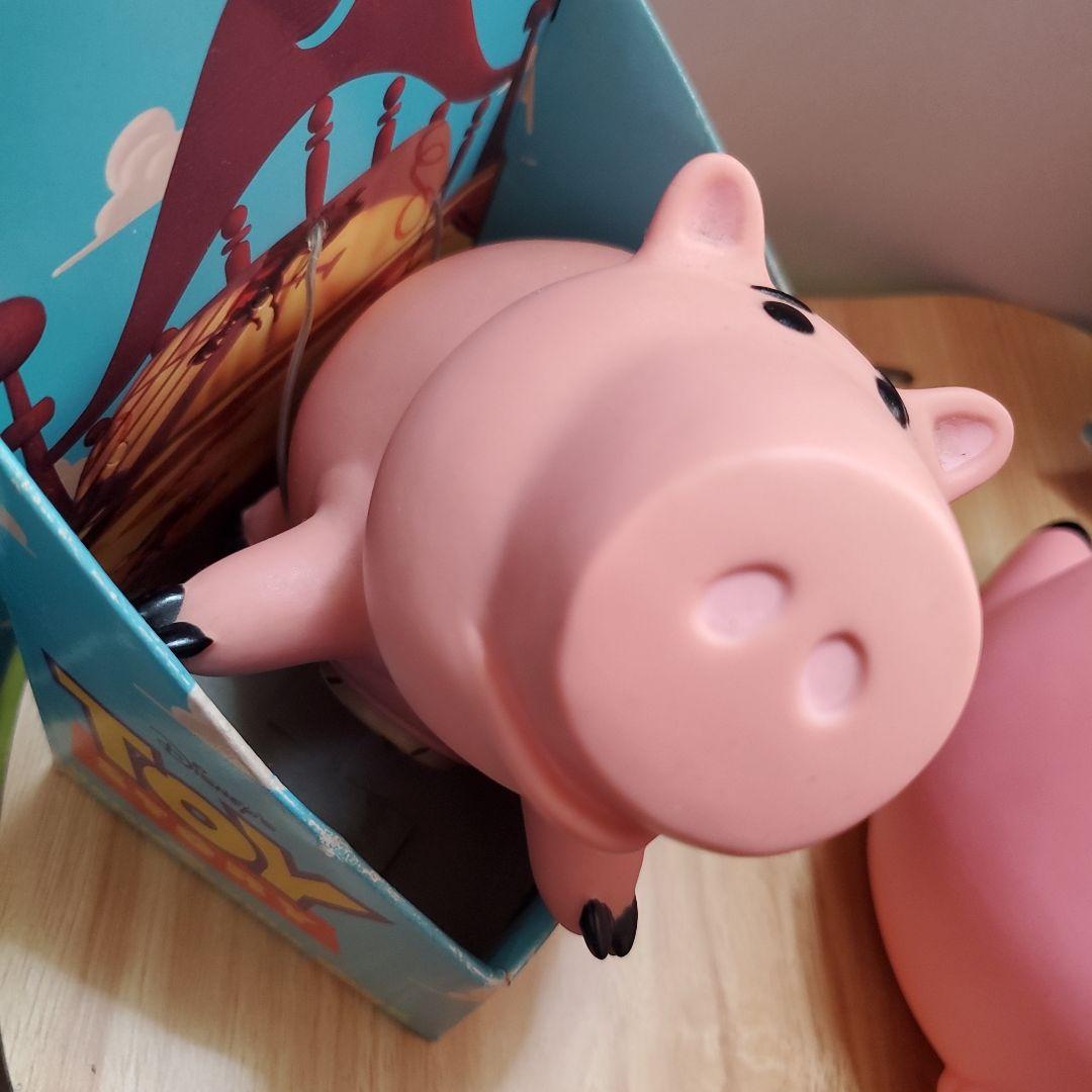 初期レア!THINKWAY トイストーリー ハム HAMMフィギュア貯金箱セット