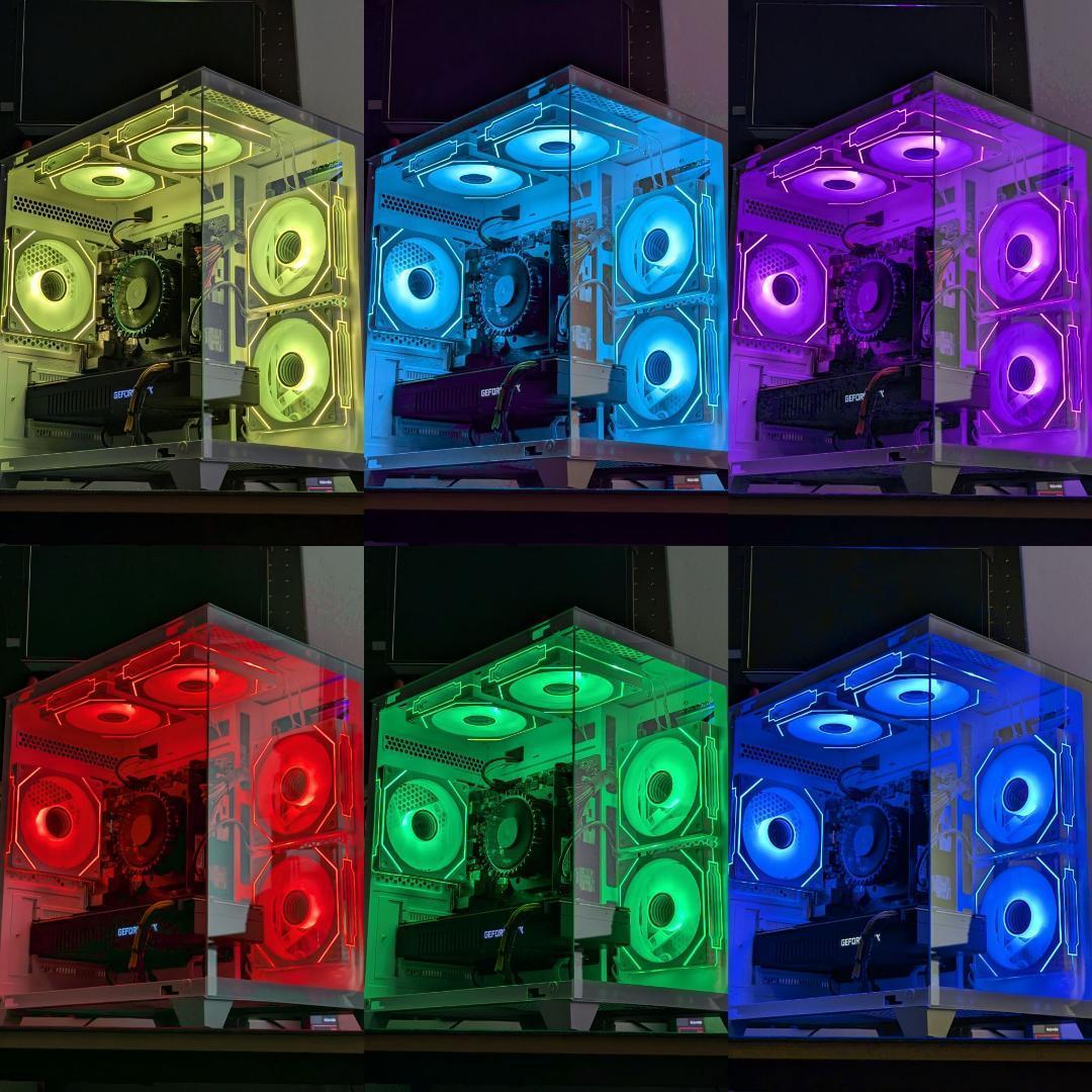 [PLATINUM]✨高性能✨白い光る✨ゲーミングPC✨RTX4060ti①