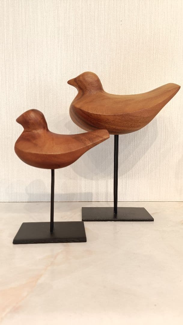 2体セット　ACTUS アクタス 鳥 バードオブジェ アカシア