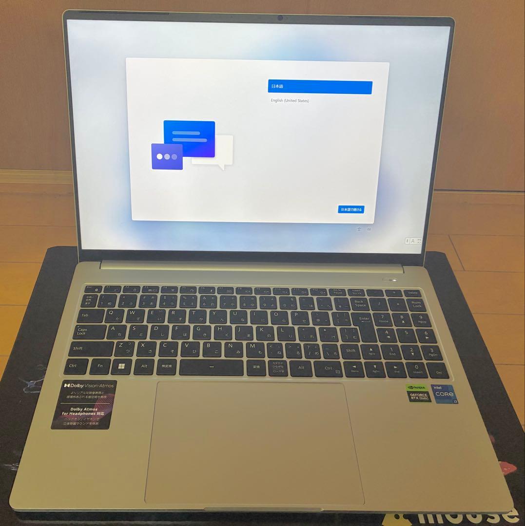 マウスコンピュータDAIV Z6-I7G60SR-A ほぼ新品(購入時28万円)