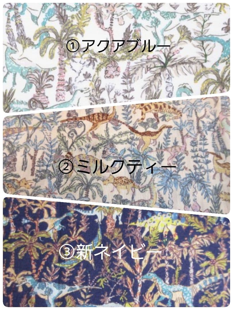 ✰速乾グッズお申込✰リバティ恐竜×綿ポリ　入園入学　男の子　体操服袋　靴袋