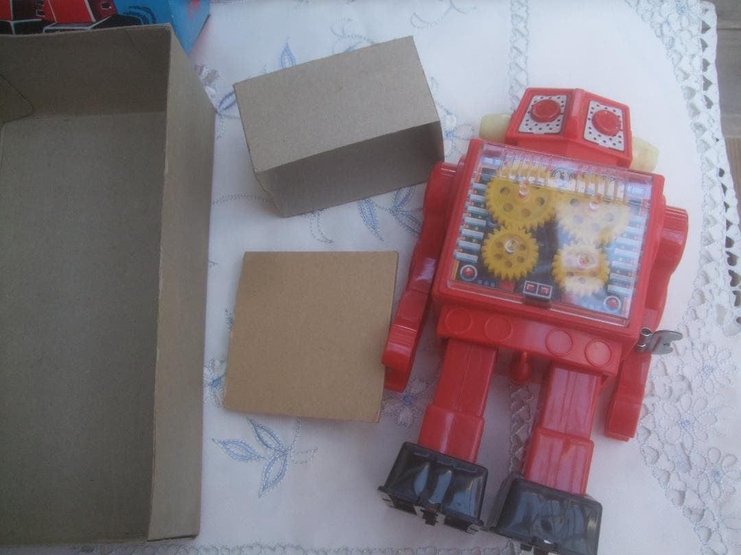 当時物★ニュー　ギヤロボット堀川玩具★ゼンマイ式★未使用