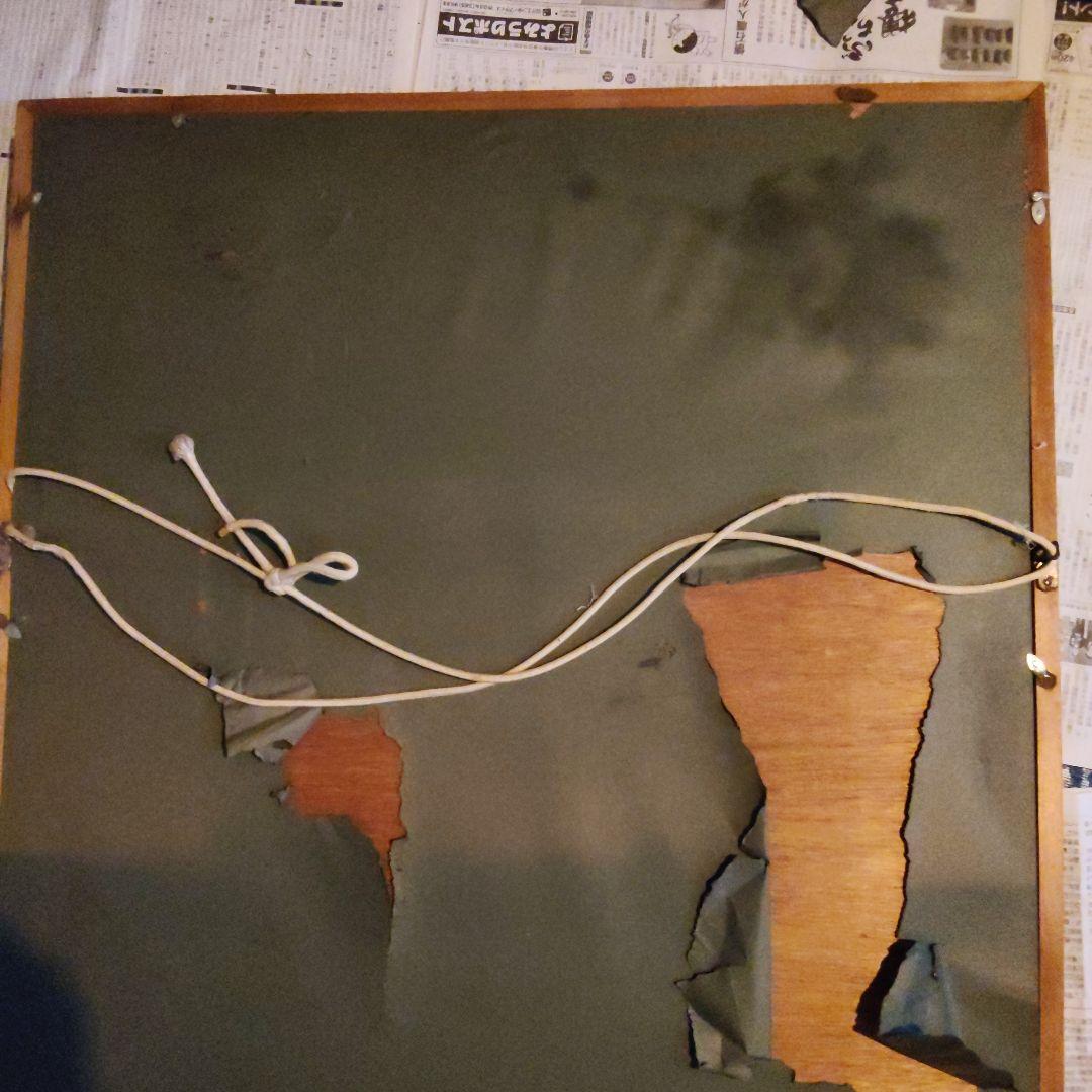 静物画 金色フレーム 花と果物