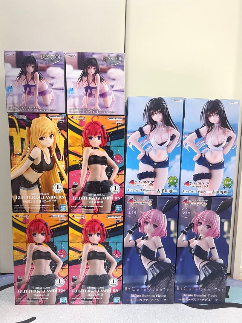 とらぶるダークネス フィギュア 古手川唯 金色の闇 黒崎芽亜 モモ 10体セット