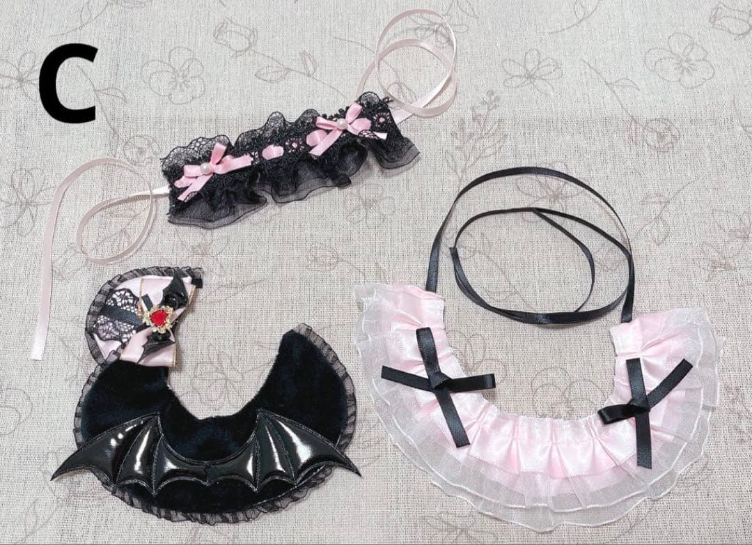 【専用出品】天使風お洋服 B ピンク➕悪魔風お洋服C