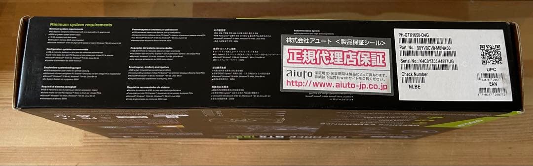 グラフィックボード・グラボ・ビデオカード ASUS GeForce GTX 1650 4GB PHOENIX