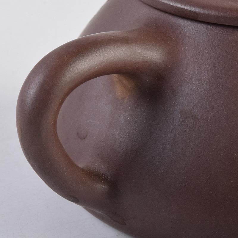 中国　寅春銘　紫砂　朱泥　漢詩刻　急須　茶壷　M　R8982