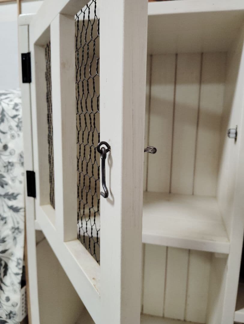 お値引中■アンティーク　ウォールキャビネット 木製 収納棚 飾り棚