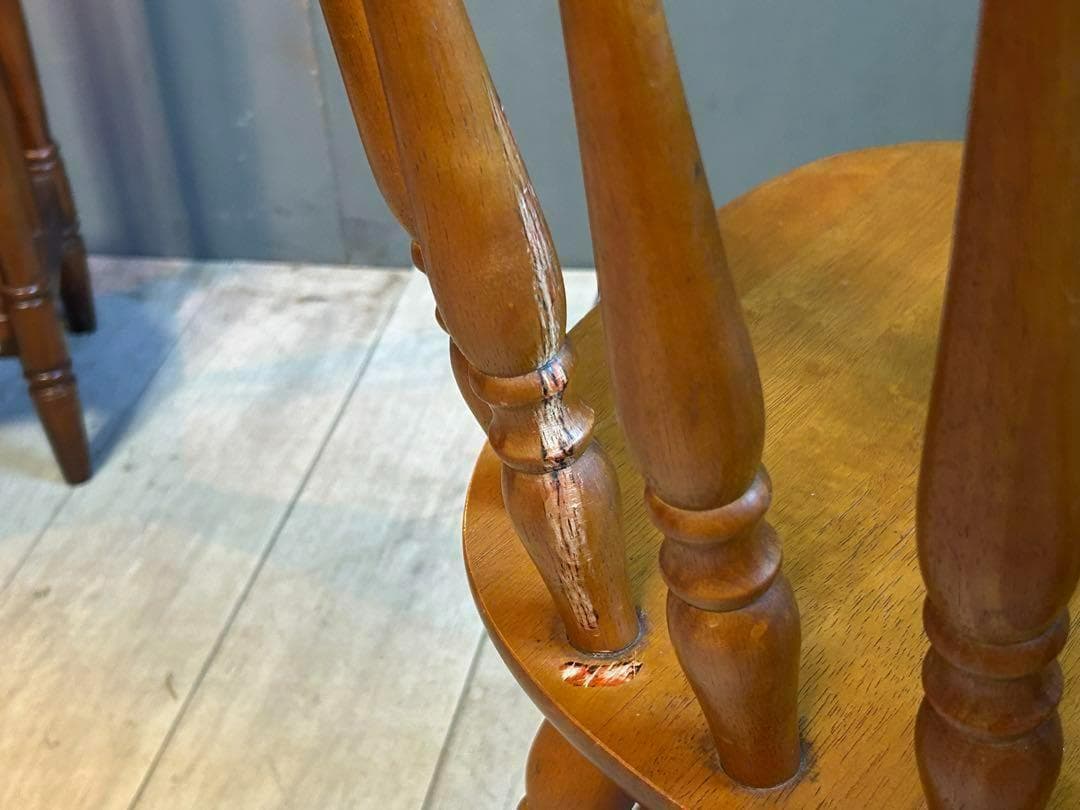 ②　飛騨産業　キツツキマーク　ウィンザーチェア　スポークチェア　SZ