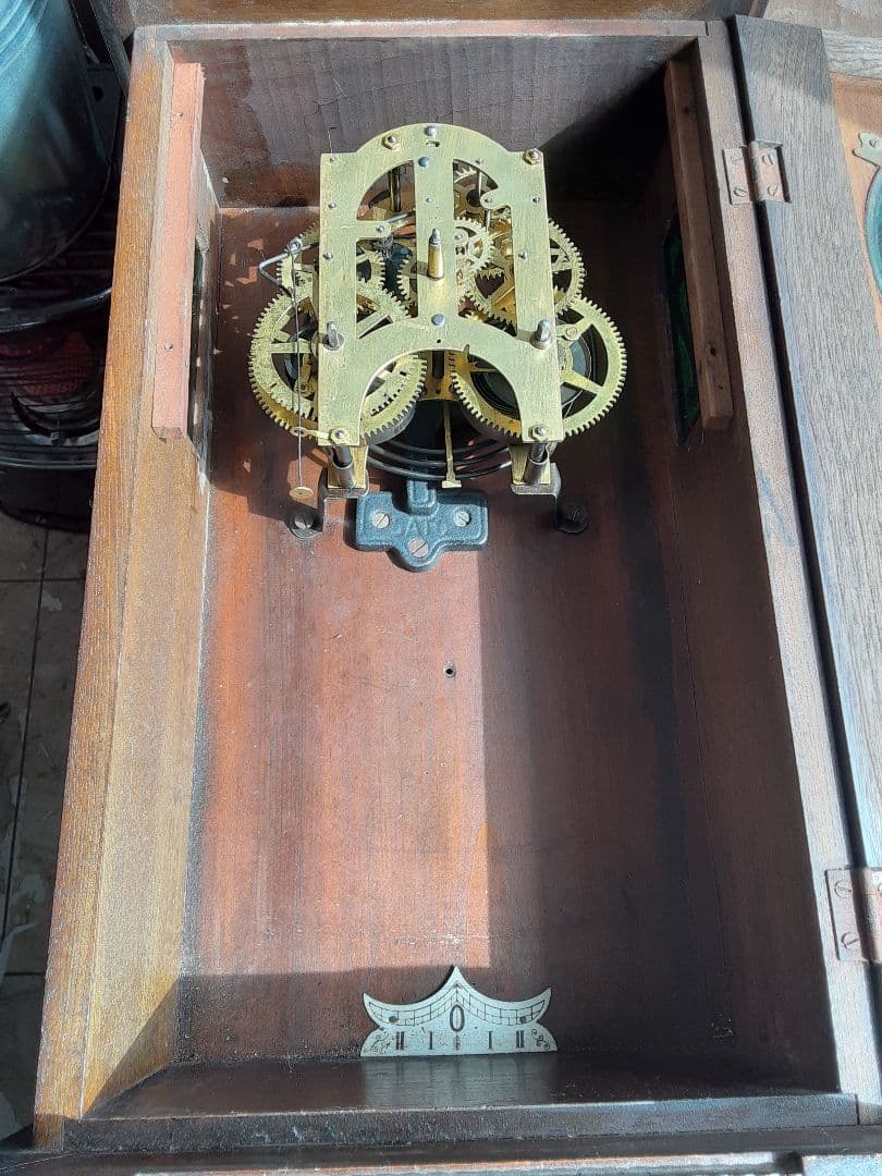 昭和レトロ、アンティーク掛け時計、動作品オリジナル