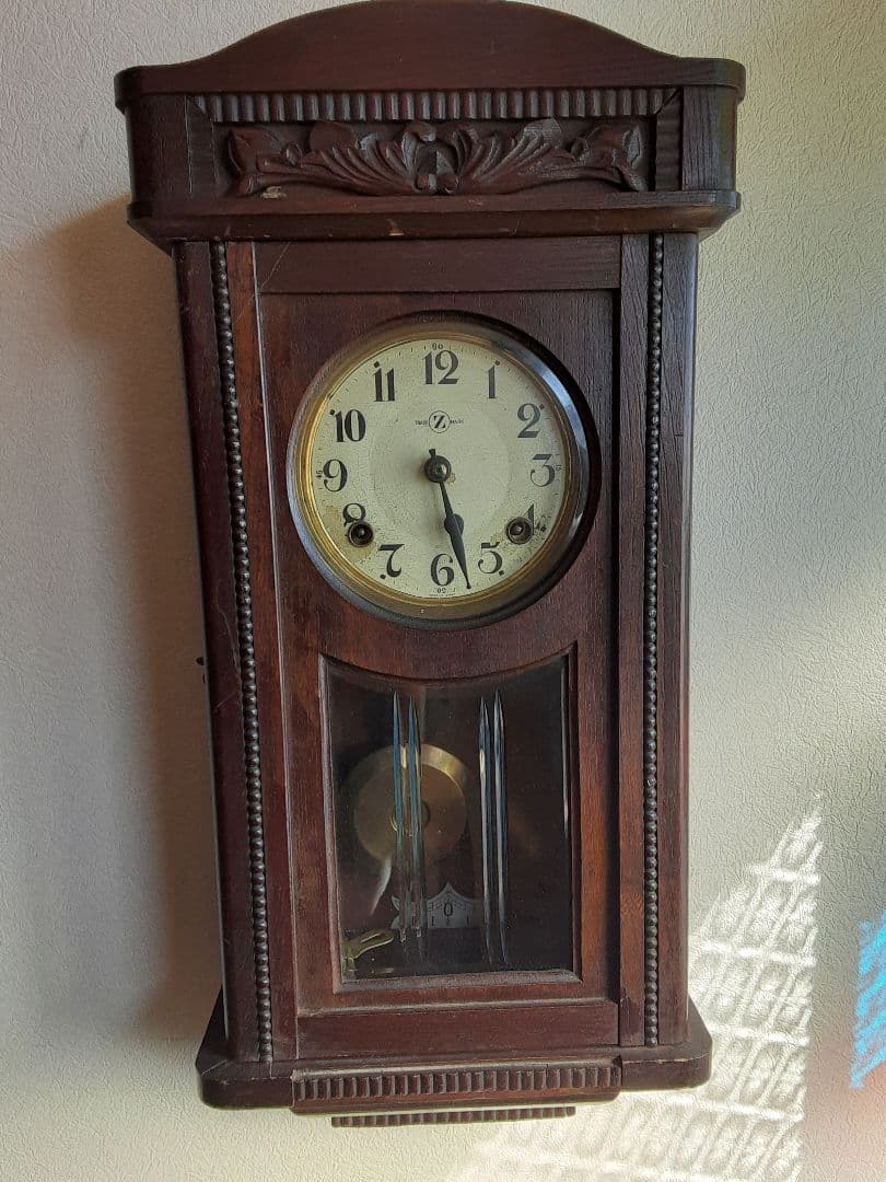 昭和レトロ、アンティーク掛け時計、動作品オリジナル